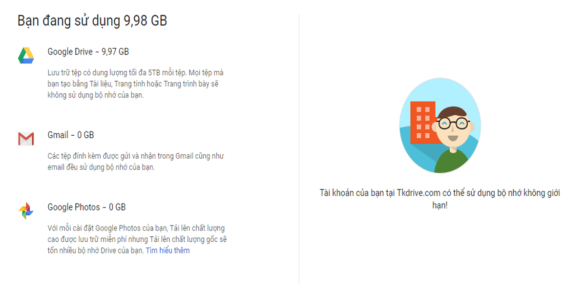Cách kiểm tra dung lượng Google Drive đơn giản